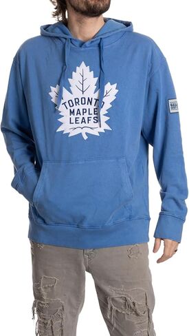 Calhoun NHL Surf & Skate Unisex Acid Wash Pullover Hoodie With Felt Applique Logo in Saudi Arabia
