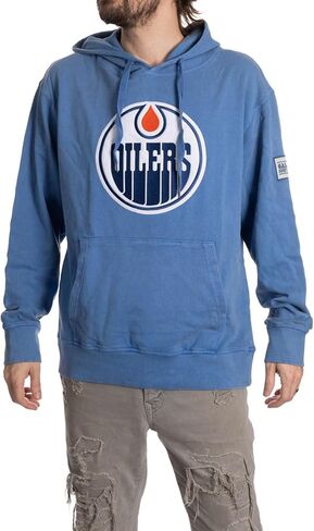Calhoun NHL Surf & Skate Unisex Acid Wash Pullover Hoodie With Felt Applique Logo in Saudi Arabia