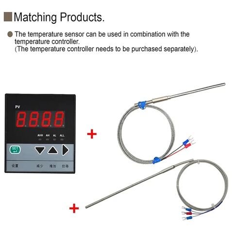 Flexible Bending Probe1100 Degree PT100/K Type Ungrounded 1mm 2mm 3mm 5mm Controller Sheathed Thermocouple Temperature Sensor(K 6mm,100mm) in Saudi Arabia