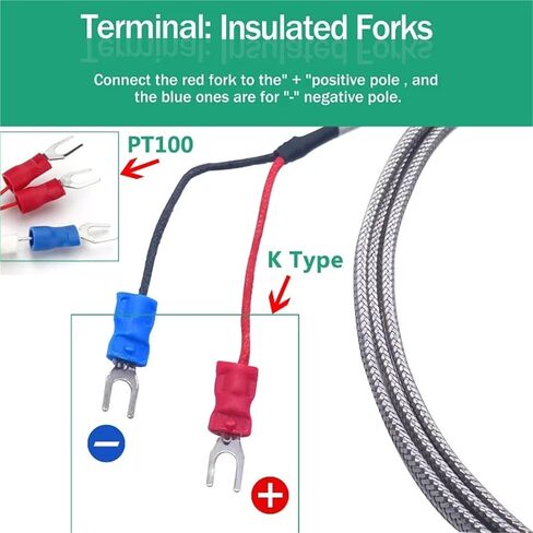 800°C Temperature Sensor Thread M6~27M /NPT 1/8~3/4 Stainless Steel Probe K /PT100 Type Thermocouple 1Pcs in Saudi Arabia
