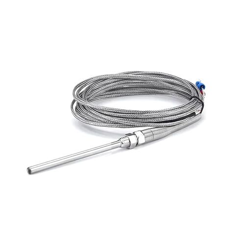 K-Type Probe 50mm Line Length 1m M8 Thermocouple 400℃ Screw Thread Stainless Steel 1Pcs in Saudi Arabia
