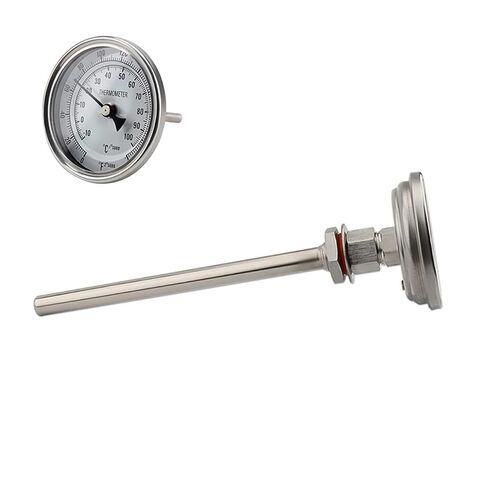 Wires and Cables Kettle Weldless Bulkhead Thermowell Kit, 1/2' NPT 9" Weldless Bi-Metal Thermometer Stainless Steel Home Wires and Cables(Type 1) in Saudi Arabia