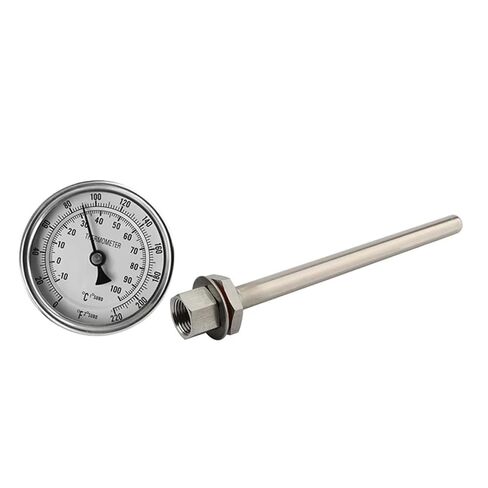 Wires and Cables Kettle Weldless Bulkhead Thermowell Kit, 1/2' NPT 9" Weldless Bi-Metal Thermometer Stainless Steel Home Wires and Cables(Type 1) in Saudi Arabia