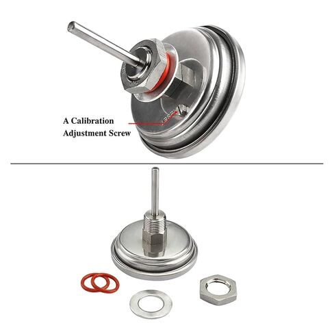 Wires and Cables Kettle Weldless Bulkhead Thermowell Kit, 1/2' NPT 9" Weldless Bi-Metal Thermometer Stainless Steel Home Wires and Cables(Type 1) in Saudi Arabia