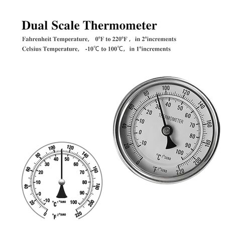 Wires and Cables Kettle Weldless Bulkhead Thermowell Kit, 1/2' NPT 9" Weldless Bi-Metal Thermometer Stainless Steel Home Wires and Cables(Type 1) in Saudi Arabia