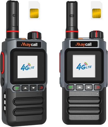 Lifetime Use Global Walkie Talkies with SIM Cards Unlimited Range Walkie Talkies 5000 Miles Dual SIM POC Radios with Flashlight SOS 3000mAh Battery (MC-720) in Saudi Arabia