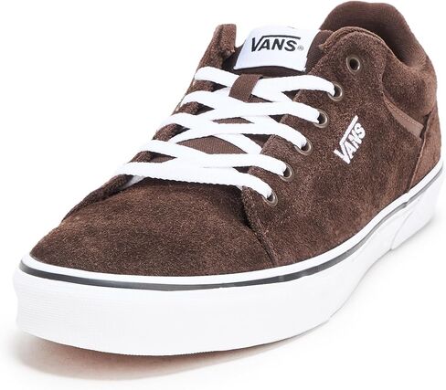 Vans Men's Seldan Shoe | Retro Tennis Inspired Sneakers for Fashion, Work & Everyday Wear, Suede Gum Port Royale, 11 in Saudi Arabia