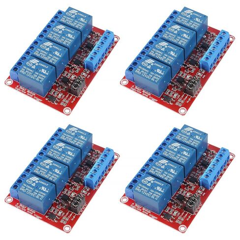 4 قطعة 12 فولت 4 قناة وحدة التتابع مع عزل Optocoupler دعم الزناد المستوى العالي والمنخفض in Saudi Arabia