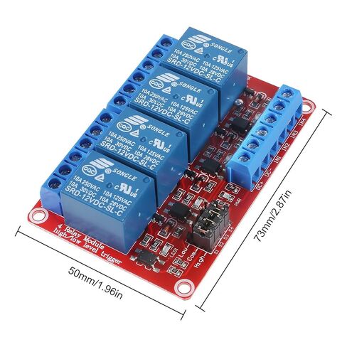 4 قطعة 12 فولت 4 قناة وحدة التتابع مع عزل Optocoupler دعم الزناد المستوى العالي والمنخفض in Saudi Arabia