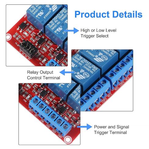 4 قطعة 12 فولت 4 قناة وحدة التتابع مع عزل Optocoupler دعم الزناد المستوى العالي والمنخفض in Saudi Arabia