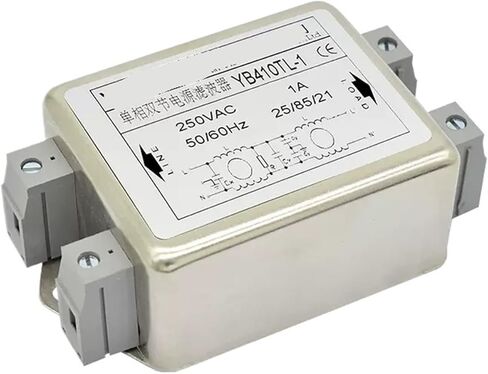 YB410TL-1A-50A قسم مزدوج محطة كبيرة مرحلة واحدة مرشح طاقة التيار المتردد 220 فولت مضاد للتدخل (YB410TL-20A) in Saudi Arabia