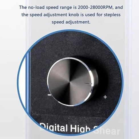High-Speed Digital Display Emulsifier, Adjustable 2000-28000 RPM Laboratory Homogenizer with Support Stand for Efficient Dispersing and Mixing in Saudi Arabia