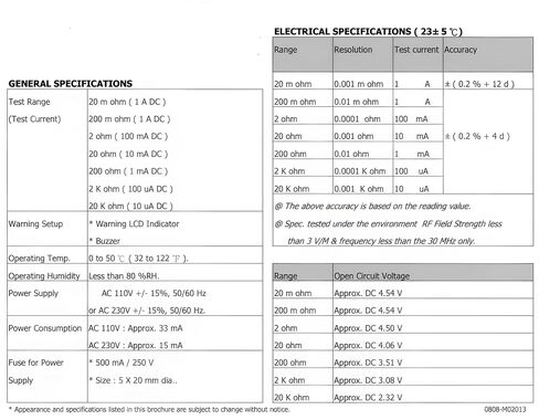 i-POOK HIGH PRECISION MILLIOHM METER MO-2013 نطاقات القياس 20 mΩ، 200 mΩ، 2 Ω، 20 Ω، 200 Ω، 2 kΩ، 20 kΩ أفضل دقة 0.001 mΩ RS232/واجهة USB مصنوعة في تايوان in Kuwait