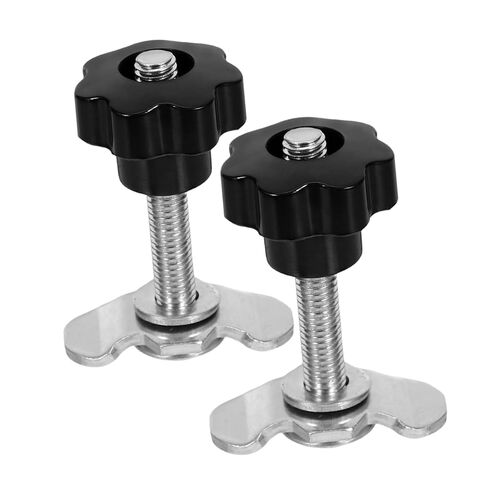 MAGICLULU 2pcs M8 * 60mm ملحقات المسار المعدني الملولب تشديد المسمار المقبض الملولب الجوز لتحويل مقبض المقبض لتثبيت المعدات مقبض الجوز in Saudi Arabia