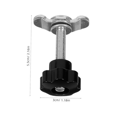MAGICLULU 2pcs M8 * 60mm ملحقات المسار المعدني الملولب تشديد المسمار المقبض الملولب الجوز لتحويل مقبض المقبض لتثبيت المعدات مقبض الجوز in Saudi Arabia