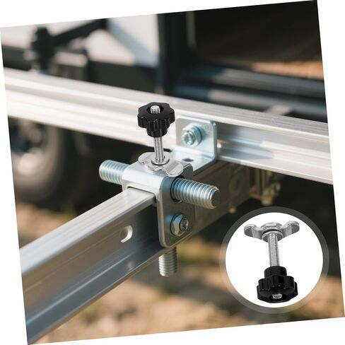 MAGICLULU 2pcs M8 * 60mm ملحقات المسار المعدني الملولب تشديد المسمار المقبض الملولب الجوز لتحويل مقبض المقبض لتثبيت المعدات مقبض الجوز in Saudi Arabia