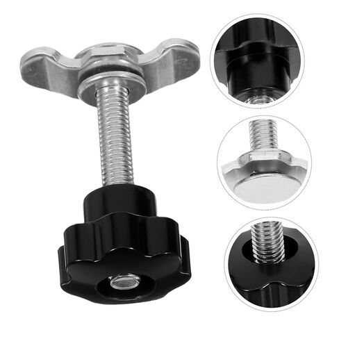 MAGICLULU 2pcs M8 * 60mm ملحقات المسار المعدني الملولب تشديد المسمار المقبض الملولب الجوز لتحويل مقبض المقبض لتثبيت المعدات مقبض الجوز in Saudi Arabia