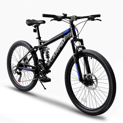 20 24 Inch Mountain Bike Boys Girls, Front/Full Suspension Children Bicycle to School, Steel Frame 7/21-Speed Kids Bike for 5+ Years Old, Gift for Your Kids. in Kuwait