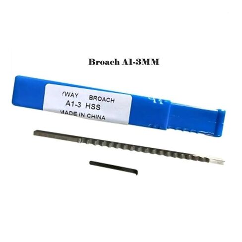 دفع من نوع Keyway Broach 1 قطعة 3 مللي متر A دفع من نوع Keyway Broach متري الحجم عالية السرعة الصلب أدوات التطرق سكين in Saudi Arabia