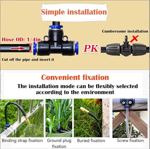 تركيبات دفع هوائية من CESFONJER، أنبوب تركيبات دفع مناسب (40 حزمة 6 مم: مجموعة من النوع Y+T+I+L)، قطر بلاستيك 1/4 بوصة، ادفع لتوصيل أنبوب التركيب، قفل دفع تركيب الأنبوب in Kuwait