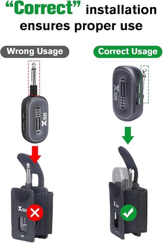 H3 Transmitter Holder for A58 and P58 Guitar Wireless Systems,with ¼" TS male to ¼" TS Female Adapter in Kuwait