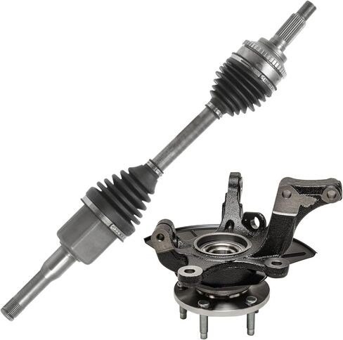 Detroit Axle - أمامي 2PC CV Axles لـ Buick Regal Lacrosse Allure Chevrolet Malibu Limited Impala ، استبدال مجموعة محاور CV 2 in Kuwait