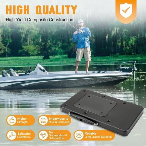 MKA-21 1854021 Fits for Minn Kota Quick Release Bracket Composite Trolling Motor Quick Release Mount Compatible with Ulterra,Terrova,PowerDrive,PowerDrive V2 and Deckhand 40 Terrova Mounting Bracket in Saudi Arabia