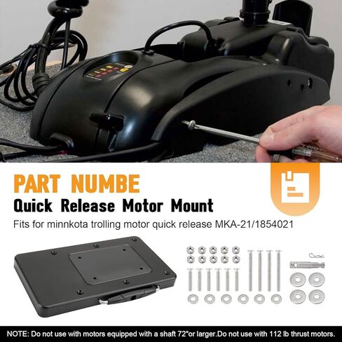 MKA-21 1854021 Fits for Minn Kota Quick Release Bracket Composite Trolling Motor Quick Release Mount Compatible with Ulterra,Terrova,PowerDrive,PowerDrive V2 and Deckhand 40 Terrova Mounting Bracket in Saudi Arabia