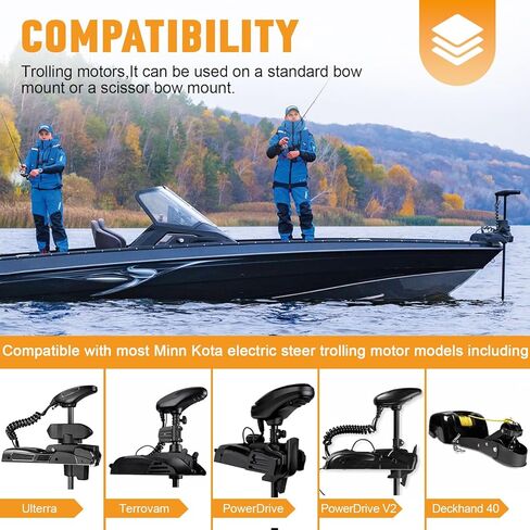 MKA-21 1854021 Fits for Minn Kota Quick Release Bracket Composite Trolling Motor Quick Release Mount Compatible with Ulterra,Terrova,PowerDrive,PowerDrive V2 and Deckhand 40 Terrova Mounting Bracket in Saudi Arabia