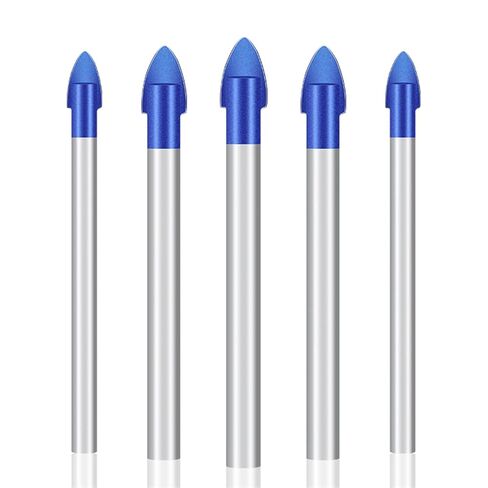 لقم مثقاب زجاجية 6/8 مم لقمة مثقاب معدنية مثلثة متعددة الوظائف من الكربيد قوة الماس لقطع بلاط الحائط السيراميك قطعة واحدة (اللون: 6 مم) in Kuwait