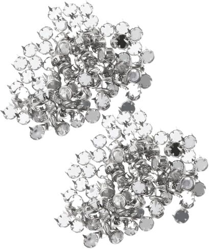 HOODANCOS 100 قطعة من المسامير المجوفة الصغيرة المخالب للملابس DIY إكسسوارات يدوية زخرفية مسامير معدنية متينة للقبعات والحقائب والأحذية والمشروعات ذات الطراز الشرير in Saudi Arabia