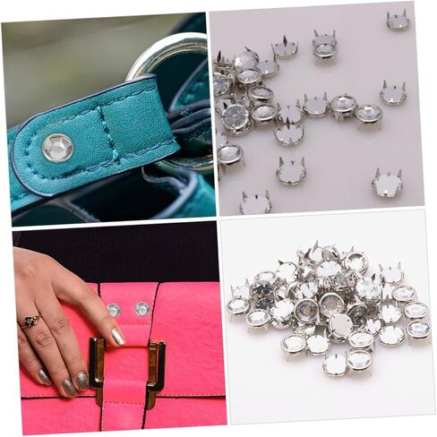 HOODANCOS 100 قطعة من المسامير المجوفة الصغيرة المخالب للملابس DIY إكسسوارات يدوية زخرفية مسامير معدنية متينة للقبعات والحقائب والأحذية والمشروعات ذات الطراز الشرير in Saudi Arabia