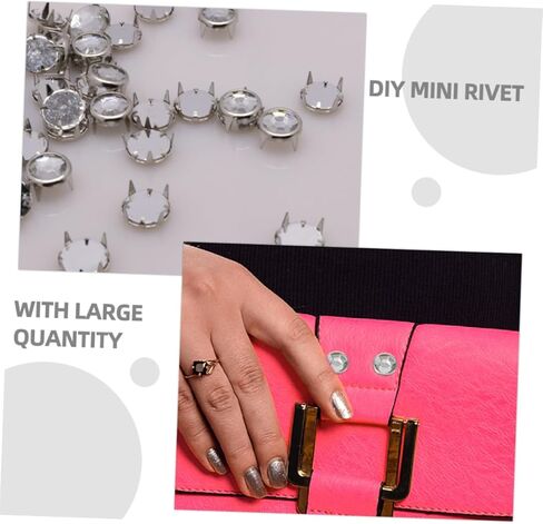 HOODANCOS 100 قطعة من المسامير المجوفة الصغيرة المخالب للملابس DIY إكسسوارات يدوية زخرفية مسامير معدنية متينة للقبعات والحقائب والأحذية والمشروعات ذات الطراز الشرير in Saudi Arabia