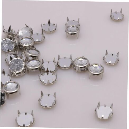 NUOBESTY 100Pcs Hollow Rivets Metal Spike Studs for DIY Clothing Bags and Shoes Durable Material Bright Color Scratch Resistant for Crafting and Decoration in Saudi Arabia