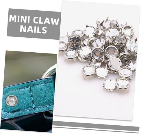 NUOBESTY 100Pcs Hollow Rivets Metal Spike Studs for DIY Clothing Bags and Shoes Durable Material Bright Color Scratch Resistant for Crafting and Decoration in Saudi Arabia