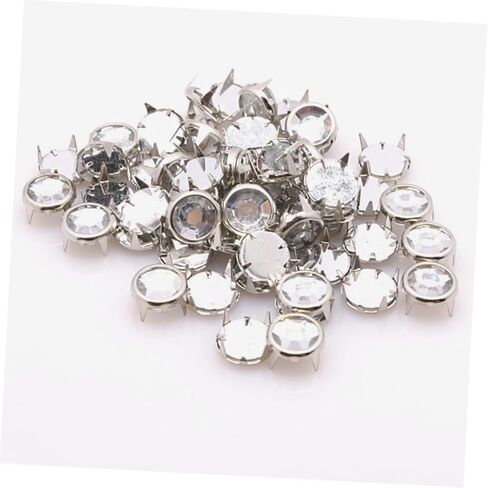 NUOBESTY 100Pcs Hollow Rivets Metal Spike Studs for DIY Clothing Bags and Shoes Durable Material Bright Color Scratch Resistant for Crafting and Decoration in Saudi Arabia