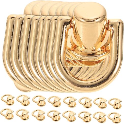 Zerodeko 40 Sets of Rotatable D Ring Metal Studs Rivets for Handbag Hardware Screw Nail Rivet Accessories for Crafts and Purse Making in Saudi Arabia