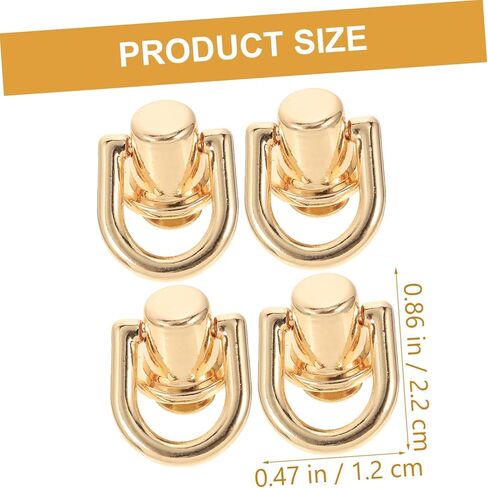 Zerodeko 40 Sets of Rotatable D Ring Metal Studs Rivets for Handbag Hardware Screw Nail Rivet Accessories for Crafts and Purse Making in Saudi Arabia
