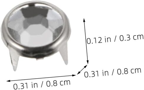 LIFKOME 100Pcs Metal Claw Studs for DIY Clothing Smooth Surface Decorative Rivets Easy to Install Spike Nails for Bags Shoes and Craft Projects in Saudi Arabia