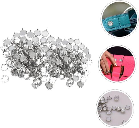 LIFKOME 100Pcs Metal Claw Studs for DIY Clothing Smooth Surface Decorative Rivets Easy to Install Spike Nails for Bags Shoes and Craft Projects in Saudi Arabia