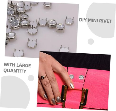 LIFKOME 100Pcs Metal Claw Studs for DIY Clothing Smooth Surface Decorative Rivets Easy to Install Spike Nails for Bags Shoes and Craft Projects in Saudi Arabia