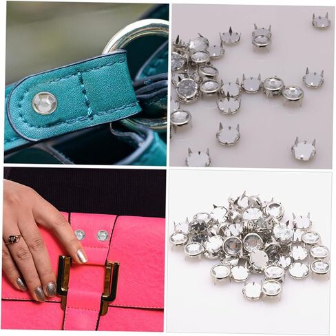 LIFKOME 100Pcs Metal Claw Studs for DIY Clothing Smooth Surface Decorative Rivets Easy to Install Spike Nails for Bags Shoes and Craft Projects in Saudi Arabia