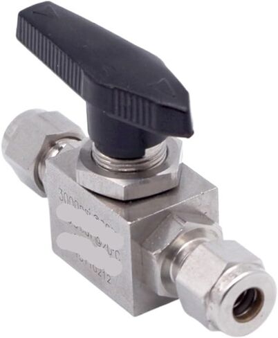 1PCS 8mm 3/8" straight pipe stainless steel 316 3000psi gas two-way ball valve(8mm) in Saudi Arabia