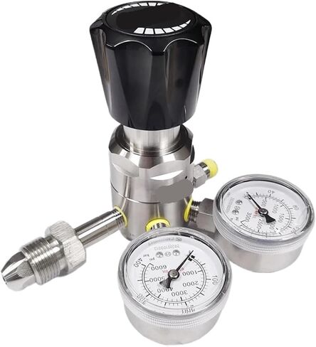1 قطعة اسطوانة منظم 350 بار CGA580 6000psi المدخلات 3000psi الناتج الفولاذ المقاوم للصدأ 316L (منظم الأسيتيلين) in Saudi Arabia