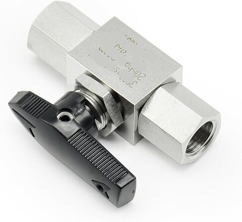 1 قطعة 6000psi الفولاذ المقاوم للصدأ 316 الكرة صمام 1/4 "3/8" 1/2 "3/4" 1 "NPT لولبة داخلية (3/8") in Saudi Arabia