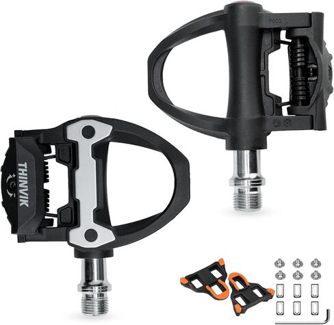 Thinvik Clipless Pedals Road Bike Cycling Pedals with Cleats Compatible with Shimano SPD SL System All Level Road Cycling Pedal in Saudi Arabia
