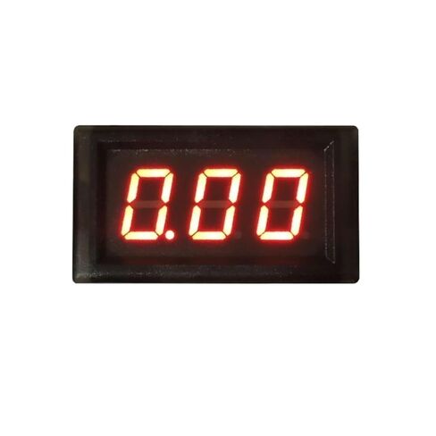 28C LED Digital Current Meter DC 0-5A 10A 20A 50A 100A Ammeter with Transformer CT Sensor Ampere Gauge Amp Panel Tester(Rojo,5A) in Saudi Arabia