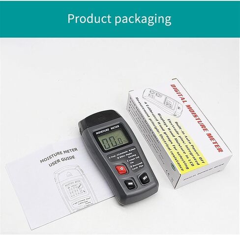 Digital Wood Moisture Meter Timber Damp Tester Handheld Hygrometer Lumber Detector EMT01 with HD LCD Display in Saudi Arabia