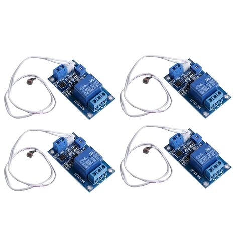 4X 12V مفتاح التحكم في الضوء Photoresistor Relay Module جهاز استكشاف XH-M131 أزرق in Saudi Arabia