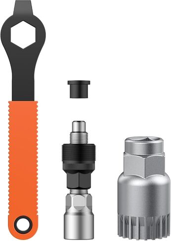 Pawfly Bicycle Crank Puller, Bike Crank Removal Tool with Wrench & Top Cap, Bottom Bracket Tool, Crank Puller Bike Tool, Bike Repair Kit for Square Taper Shimano & ISIS Splined Crank Arm in Saudi Arabia